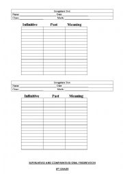 English Worksheet: oral evaluations