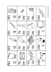 English Worksheet: Initial Sound Phonics