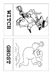 English Worksheet: Halloween flashcards