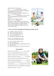 English Worksheet: Simple Past - Multiple Choice