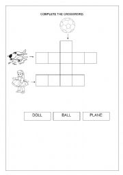 English Worksheet: Toys