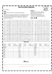 English Worksheet: irregular verbs