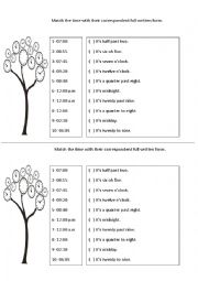 TIME MATCHING ACTIVITY