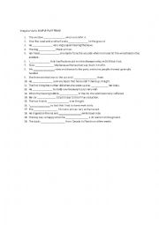 English Worksheet: Irregular Verb Past Tense Exercise 