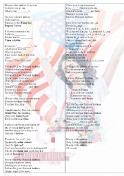 English Worksheet: Lana del Rey - National Anthem 