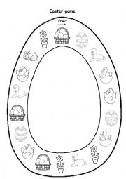 English Worksheet: Easter picture game