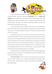 English Worksheet: HALLOWEEN