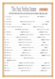 English Worksheet: The Past perfect and The Past Perfect Continuous