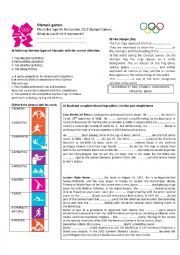 English Worksheet: Olympic games