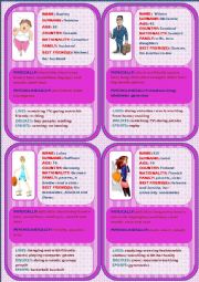 Personal identification - Speaking cards 4 (4)