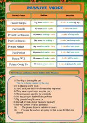 English Worksheet: Passive Voice