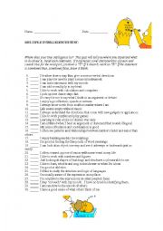 English Worksheet: multiple intelligences