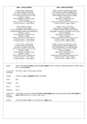 English Worksheet: Abba - I HAVE A DREAM - KET - A1