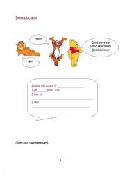 English Worksheet: Introducing yourself