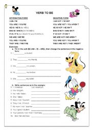 English Worksheet: Verb to be