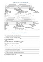 English Worksheet: Past Simple / Past Cont./ When/ While