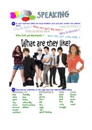 English Worksheet: Describe the characters