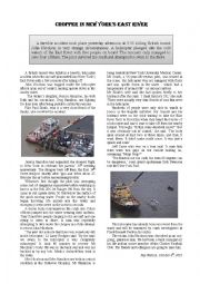 English Worksheet: Chopper accident