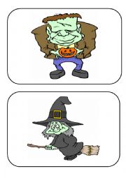 English Worksheet: Halloween flashcards SET 1
