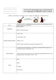 English Worksheet: A Monkey, Bob Dylan, and Television: A Quest for Meaning in Three Stories
