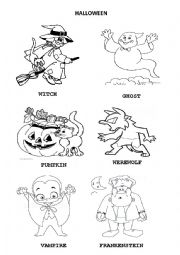 halloween worksheet