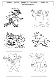 halloween worksheet