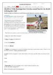 English Worksheet: News