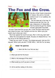 English Worksheet: story + describing a picture
