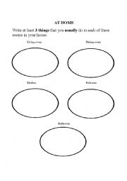 Things we can find at home - ESL worksheet by ichacantero