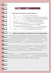 English Worksheet: Past perfect continuous 