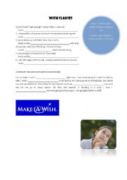 English Worksheet: Make a wish