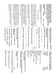 English Worksheet:    High School Students