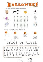 halloween worksheet