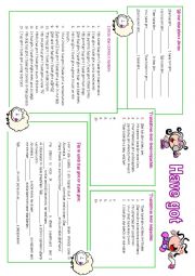 English Worksheet: HAVE GOT