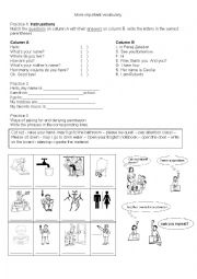 English Worksheet: scholol