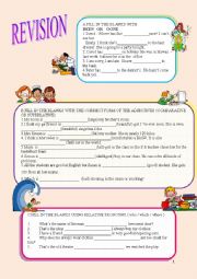 English Worksheet: REVISION 