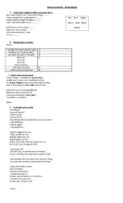 English Worksheet: LYRICS NEVER SAY NEVER BY JUSTIN BIEBER