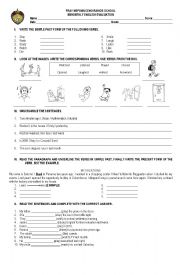 English Worksheet: PRESENT CONTINUOUS