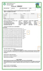 English Worksheet: environment