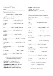 English Worksheet: present simple