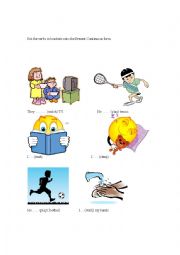 English Worksheet: Present Continuous Tense