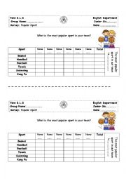 English Worksheet: Survey