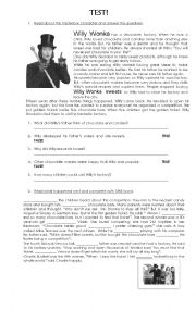 English Worksheet: Test for Intermediate students