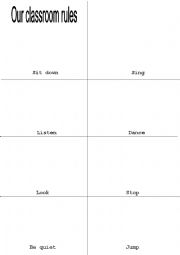 English Worksheet: Classroom language zig zag book