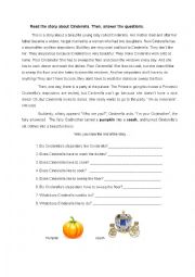 English Worksheet: Cinderella