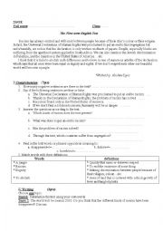 English Worksheet: RACISM