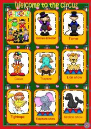 Circus flashcards