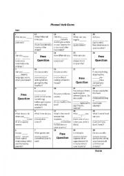 English Worksheet: Phrasal Verb Board Game and RolePlay