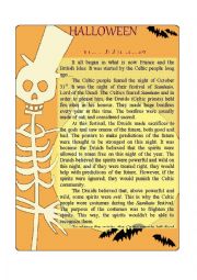 English Worksheet: Halloween: How did it start?