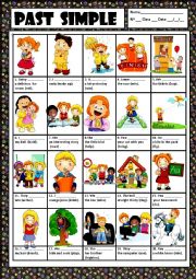 English Worksheet: PAST SIMPLE + KEY